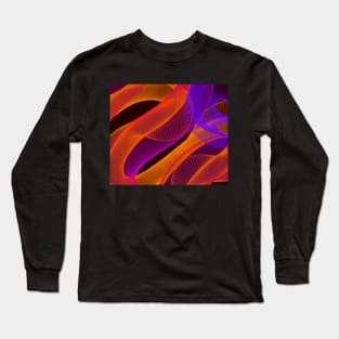 Electric colorful abstract Long Sleeve T-Shirt
